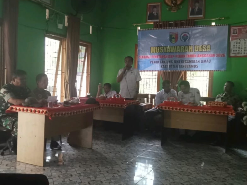 Pemerintah Pekon Tanjung Jaya Gelar Musdes RKPDes 2026, Prioritaskan Infrastruktur Dan Layanan Publik