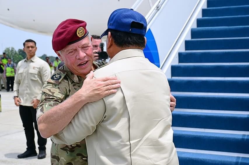 Prabowo Iringi Keberangkatan Raja Abdullah II di Halim, Simbol Kedekatan Dua Pemimpin