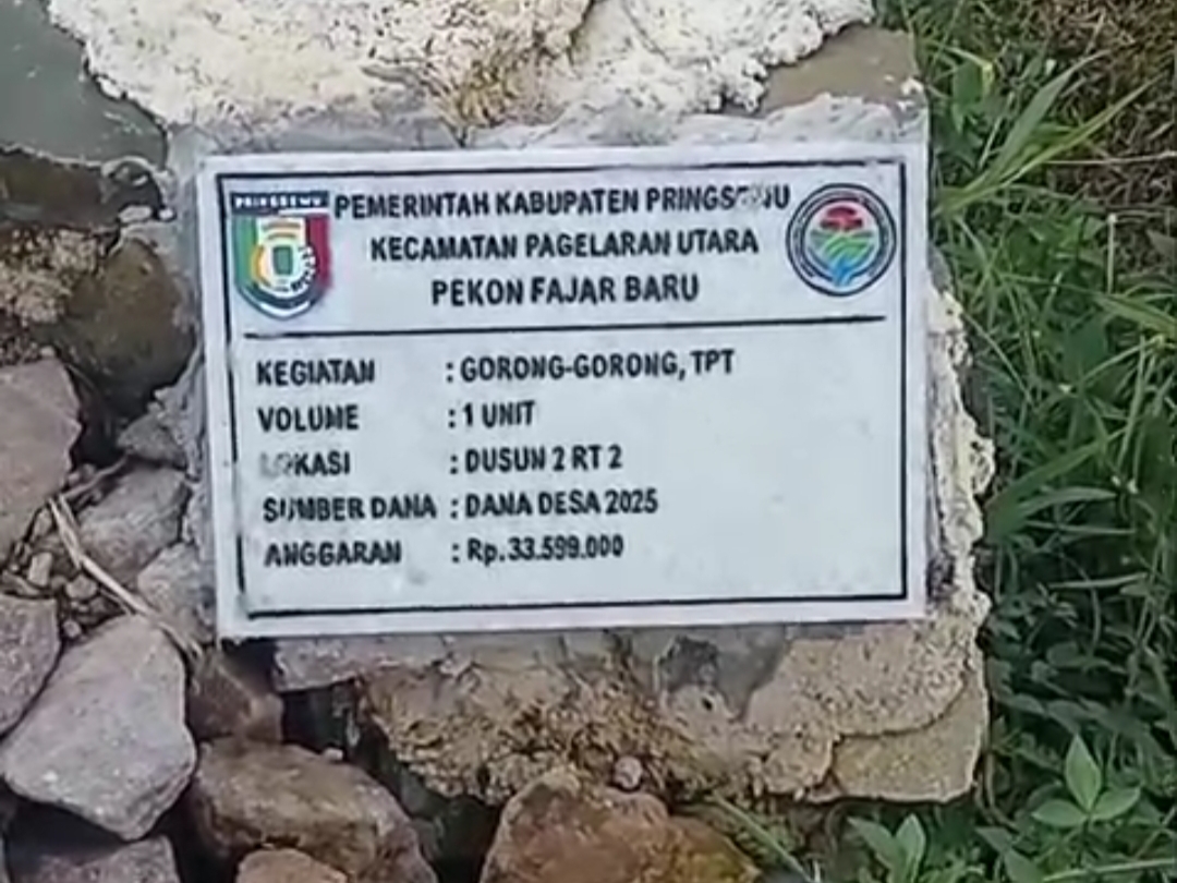 Gorong-gorong Dana Desa Retak, Pengawasan Kecamatan Dan Inspektorat Disorot