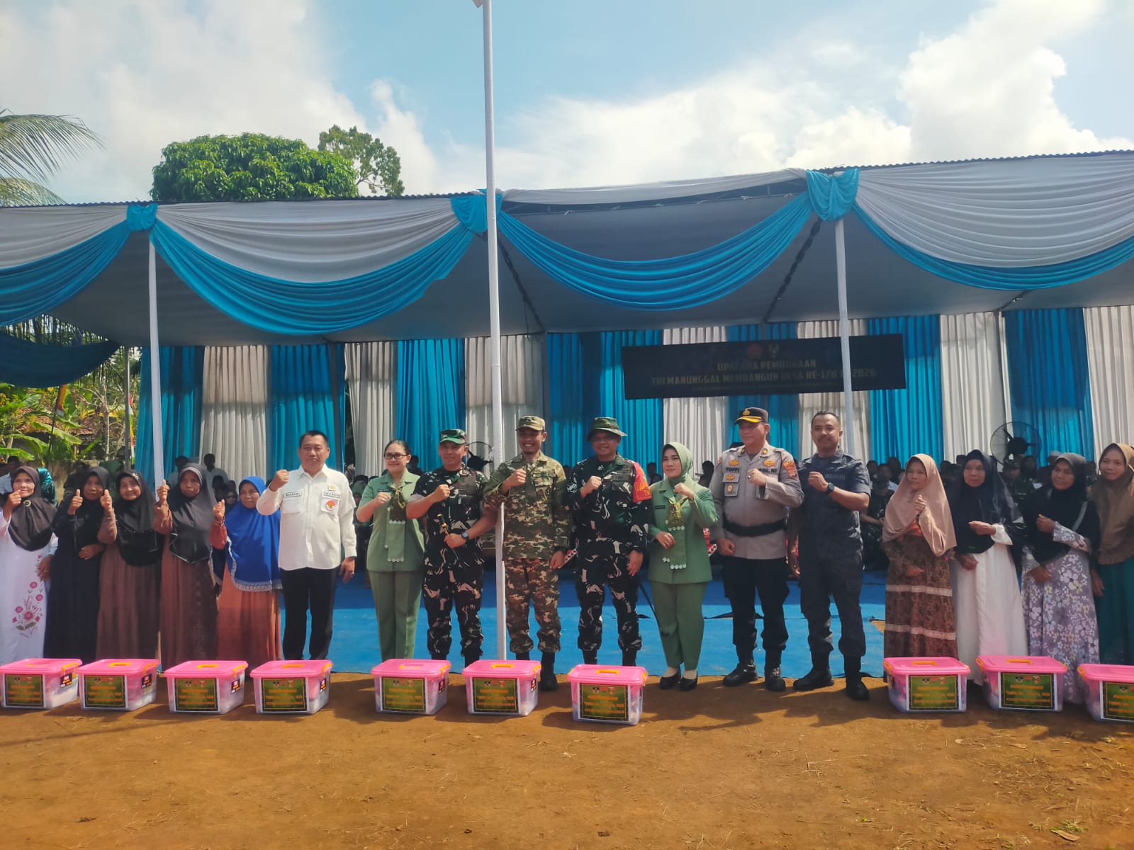 TMMD Ke-128 Dibuka Di Kalimiring, Wabup Tanggamus Soroti Percepatan Akses Dan Ekonomi Desa