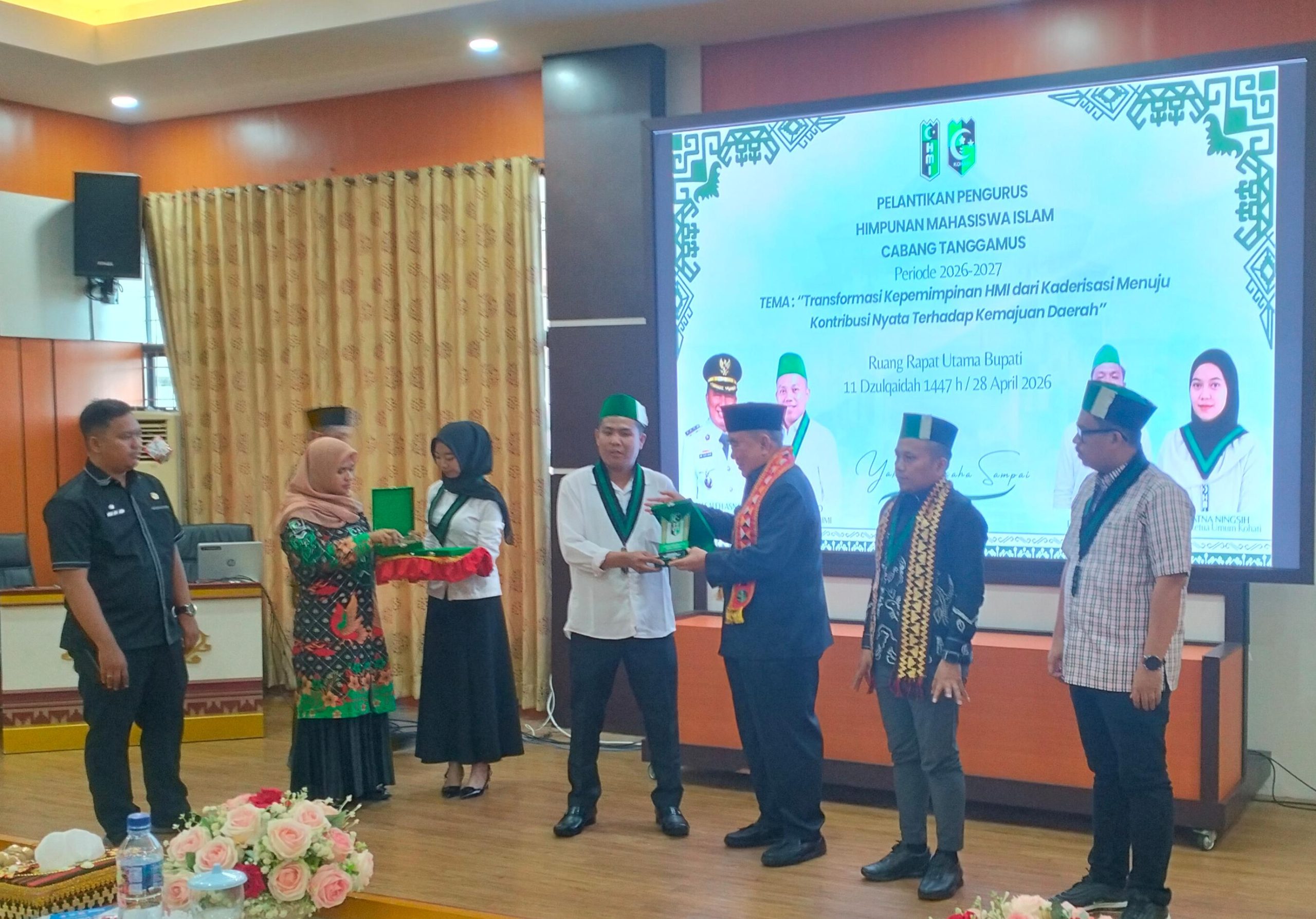 HMI Tanggamus Resmi Dilantik, Mahasiswa Diharapkan Hadir Jawab Persoalan Daerah