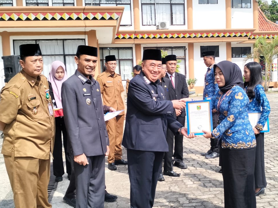 136 ASN Tanggamus Disumpah Dan Naik Pangkat, Bupati Tekankan Integritas Dan Kinerja