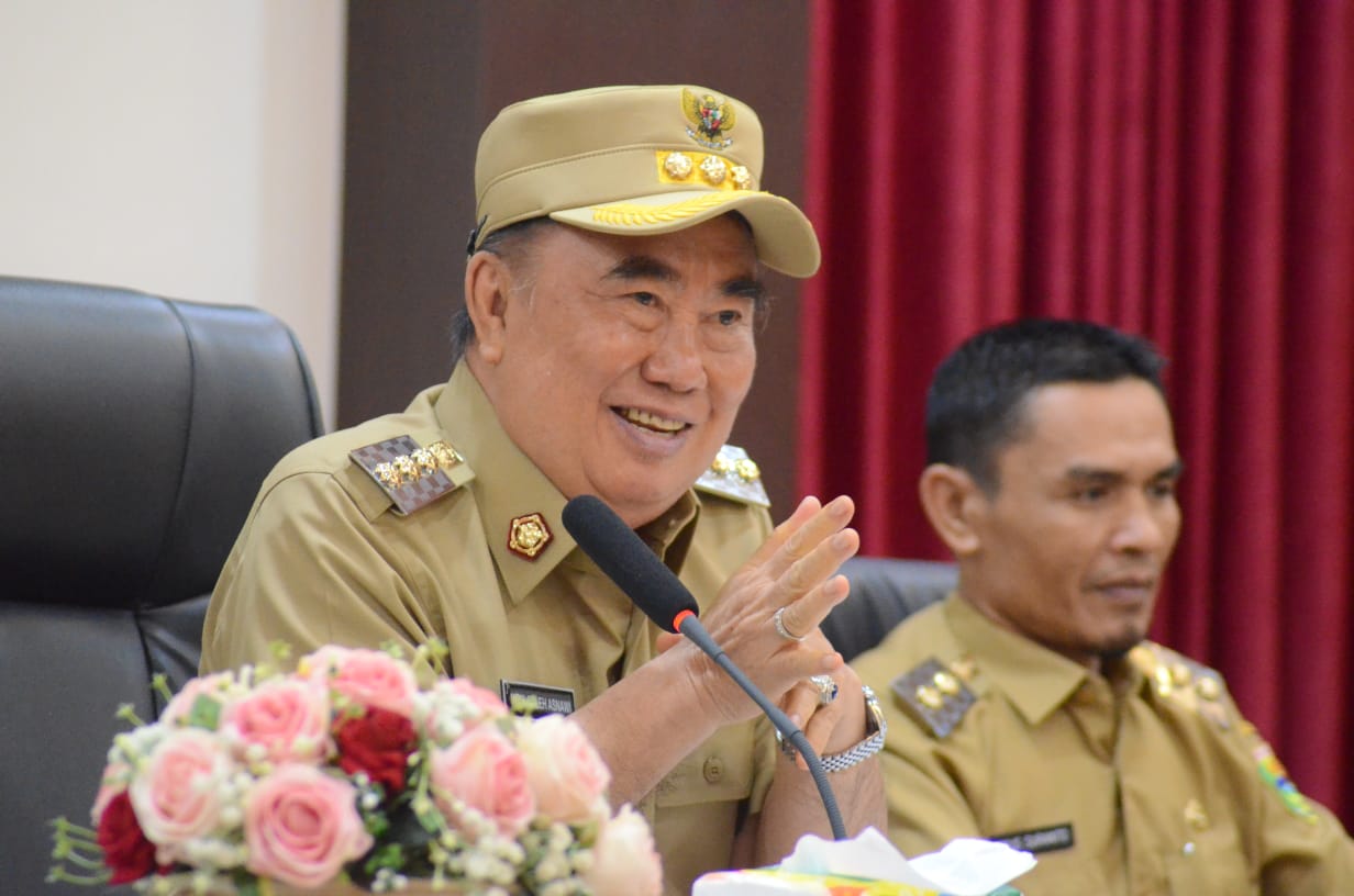 Pimpin Rapat Koordinasi Perdana, Bupati Tanggamus Bahas Disiplin Kerja Seluruh Pegawai.