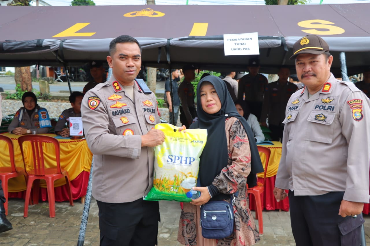 Stok Aman, Harga Terkendali: Polres Dan Bulog Gerakkan Pangan Murah Di Tanggamus