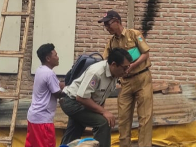 BPBD Tanggamus Beri Dukungan Moril dan Materil Korban Kebakaran di Sinarjawa, Pemkab Tuai Apresiasi