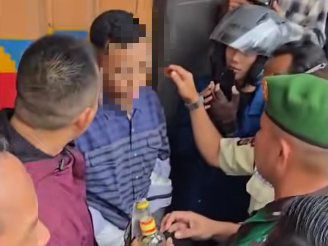 Nyaris Dikeroyok Massa, Empat Pemuda Diduga Provokator Ditangkap Aparat Di Tengah Aksi Unjuk Rasa Lampung